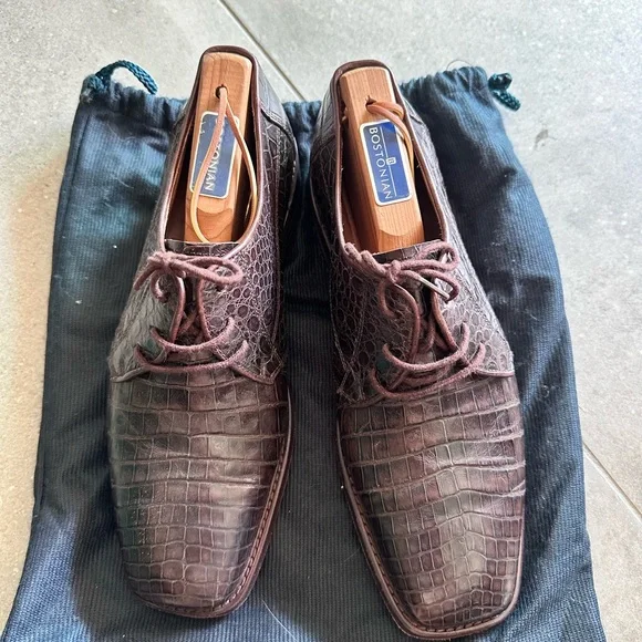 Shoes | Frenkels Men Shoes Leather And Croc Worn Twice Many 